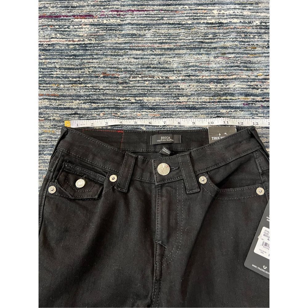 True Religion NWT Becca Mid Rise Bootcut Women Jeans size 24 - Picture 6 of 11